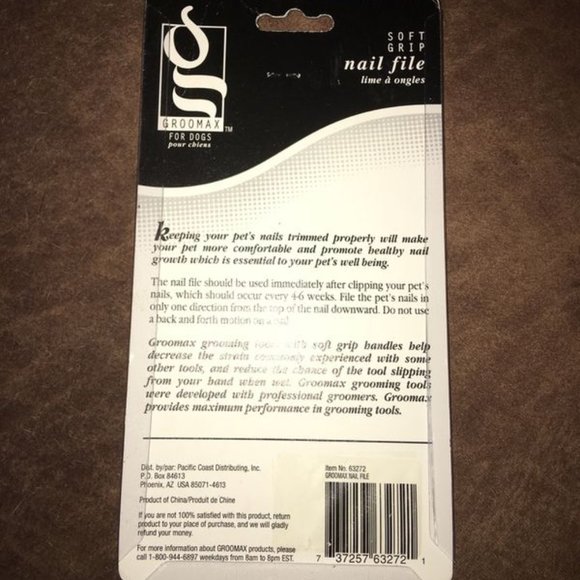 Stainless Steel Soft Grip Dog Nail File - Picture 2 of 2